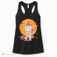 Cute Funny Halloween Unicorn Mummy Women's Tank Top thumb 0