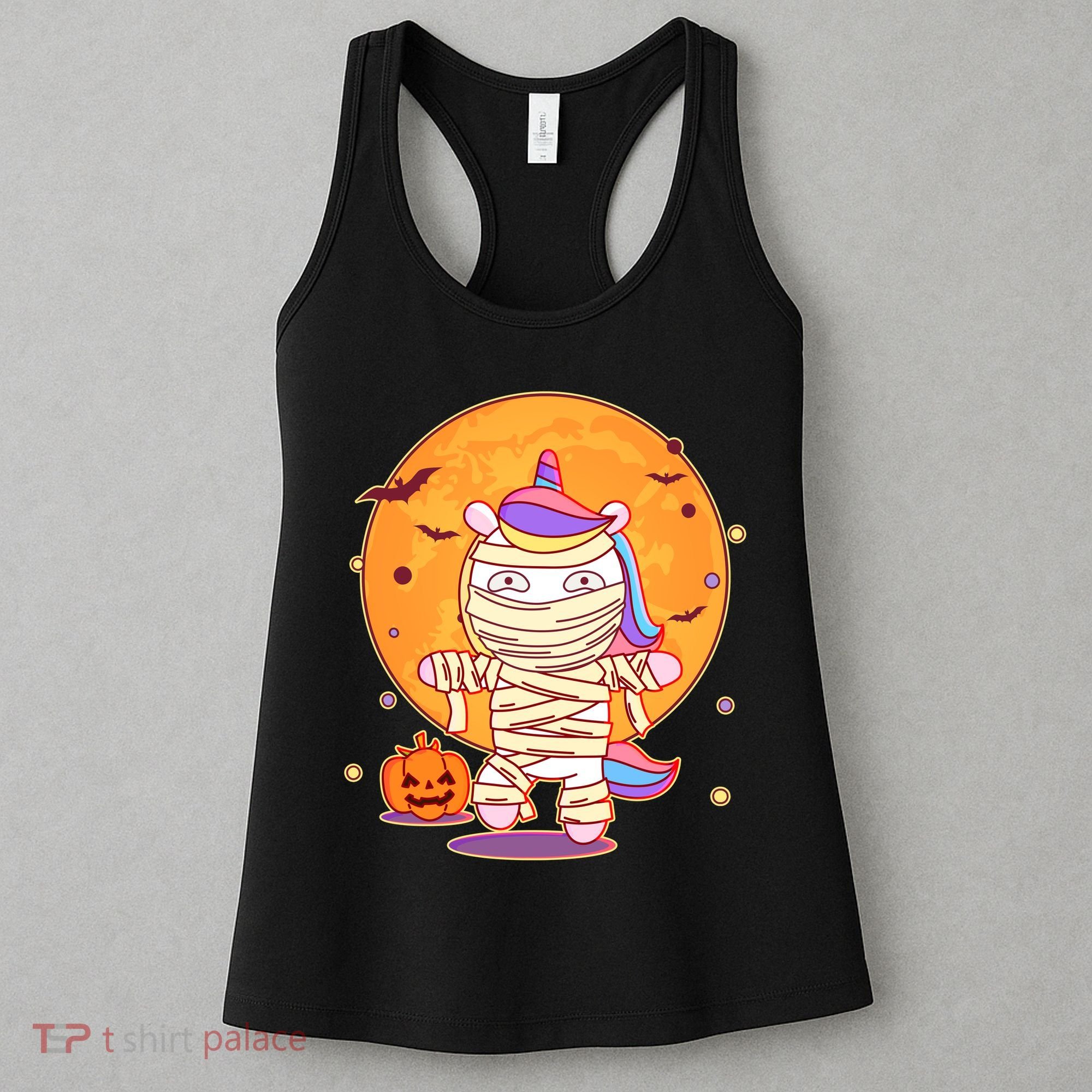 Cute Funny Halloween Unicorn Mummy Women's Tank Top