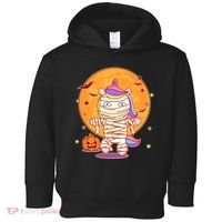 Cute Funny Halloween Unicorn Mummy Toddler Hoodie thumb 0