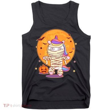 Cute Funny Halloween Unicorn Mummy Tank Top