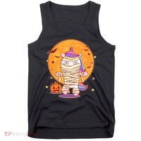 Cute Funny Halloween Unicorn Mummy Tank Top thumb 0