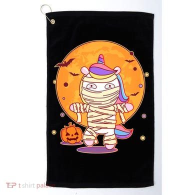 Cute Funny Halloween Unicorn Mummy Golf Towel