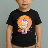 Cute Funny Halloween Unicorn Mummy Toddler T-Shirt thumb 2