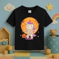 Cute Funny Halloween Unicorn Mummy Toddler T-Shirt thumb 3