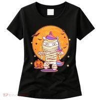 Cute Funny Halloween Unicorn Mummy Women's T-Shirt thumb 0