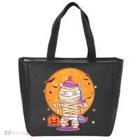 Cute Funny Halloween Unicorn Mummy Tote Bag thumb 0