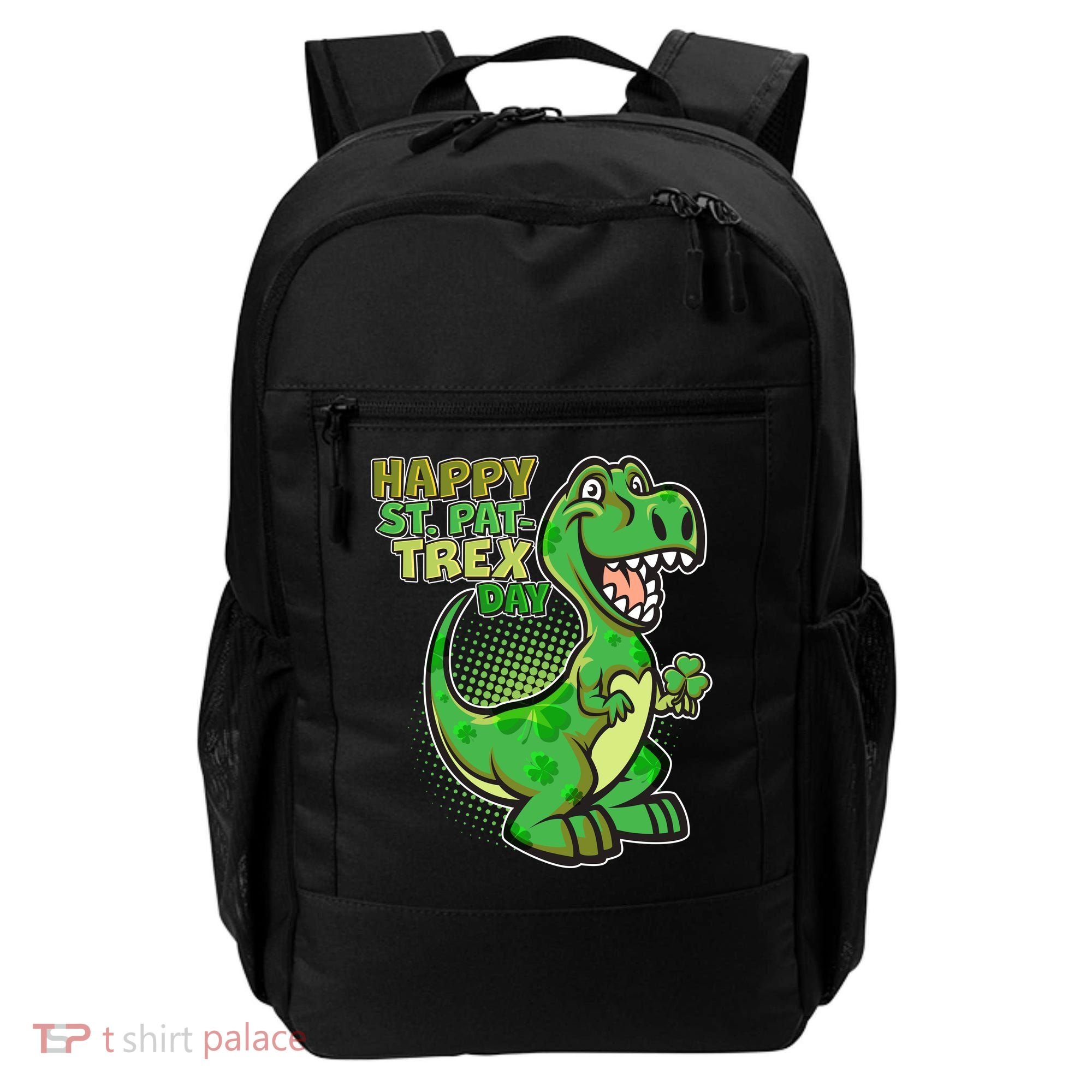 Cute Funny Happy St Pat-Trex Day Backpack