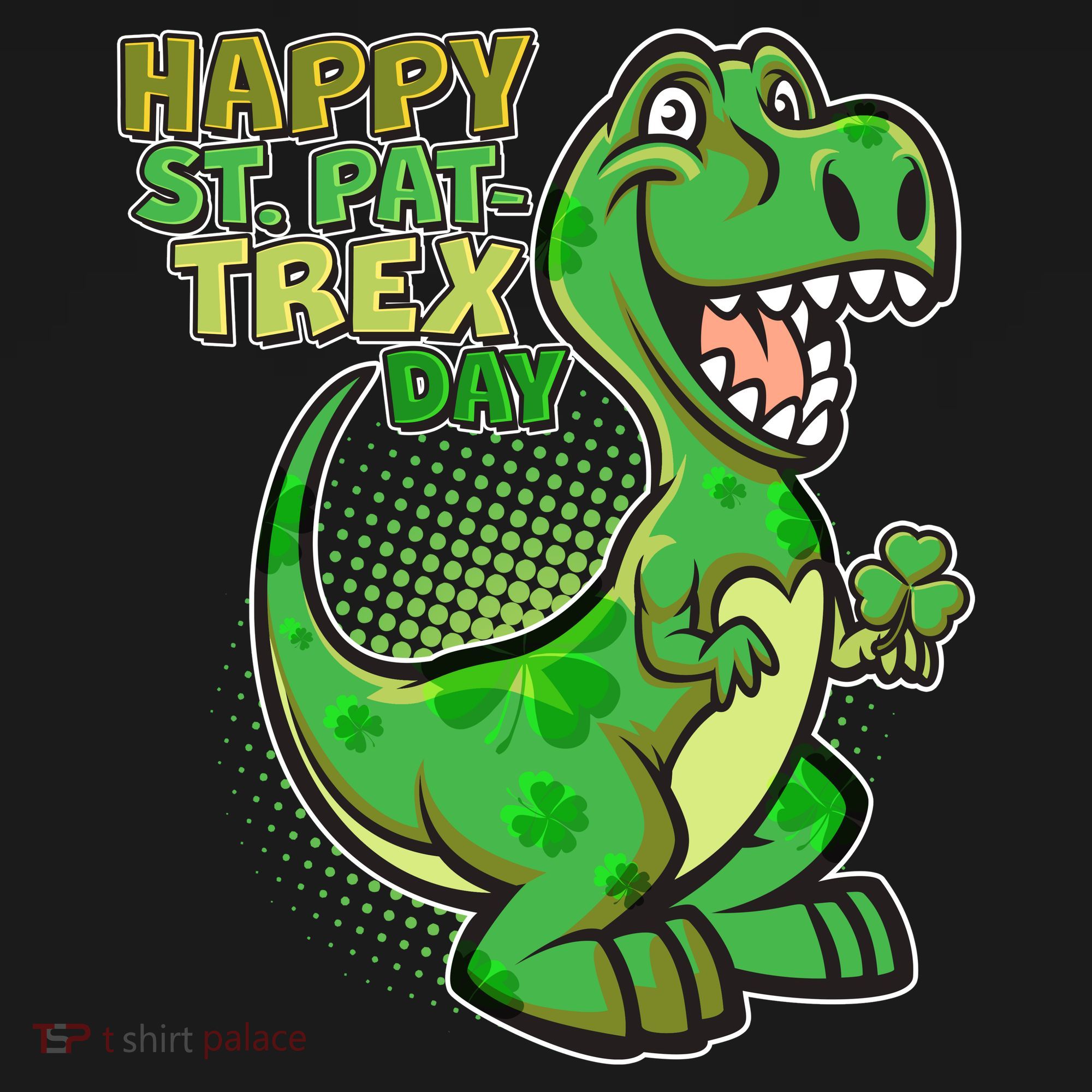 Cute Funny Happy St Pat-Trex Day Backpack