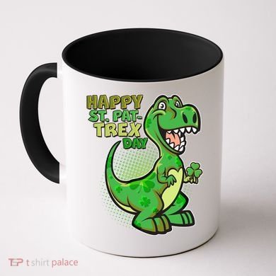 Cute Funny Happy St Pat-Trex Day Coffee Mug