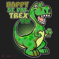 Cute Funny Happy St Pat-Trex Day Beanie thumb 2