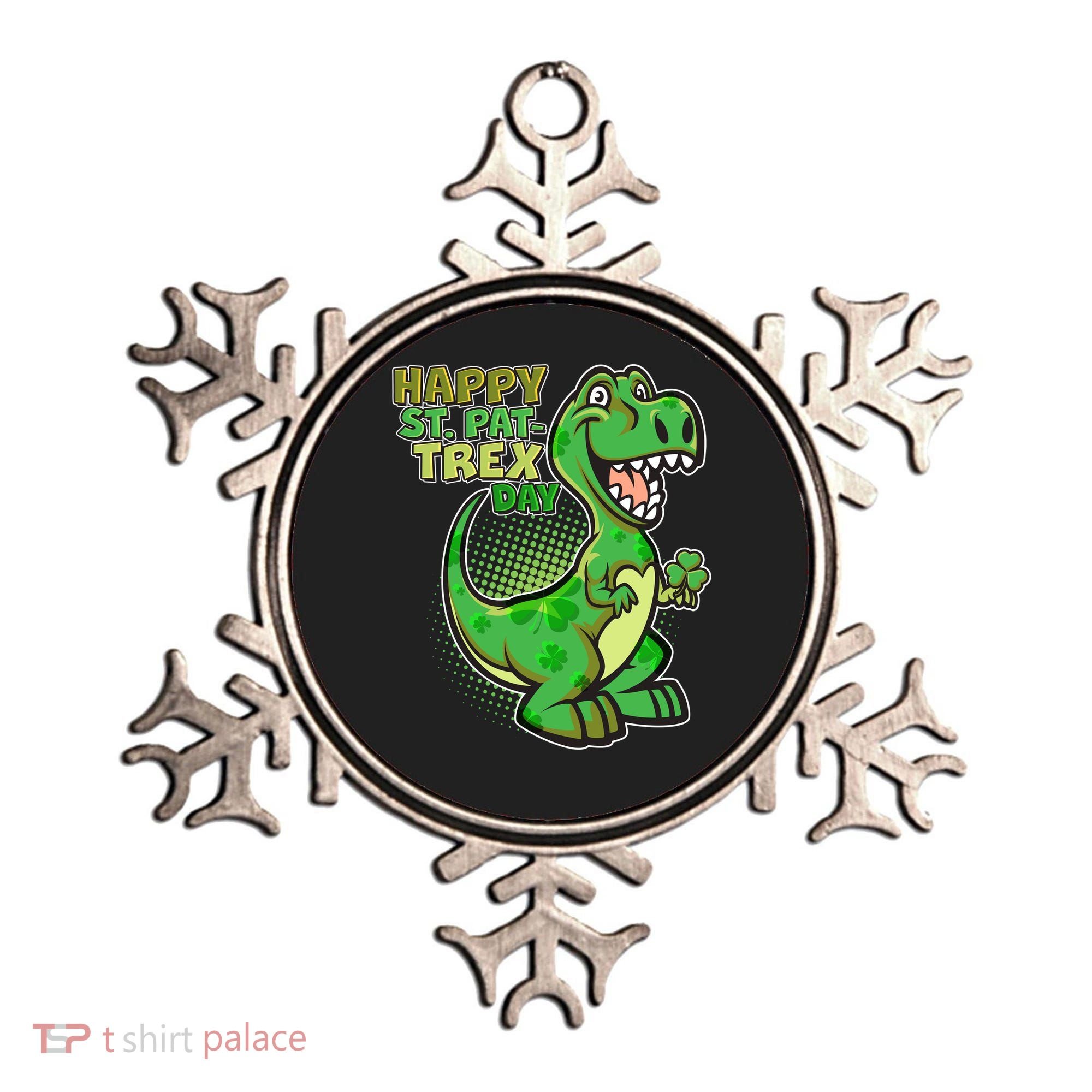 Cute Funny Happy St Pat-Trex Day Ornament