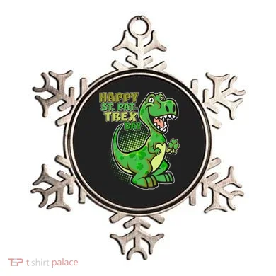 Cute Funny Happy St Pat-Trex Day Ornament