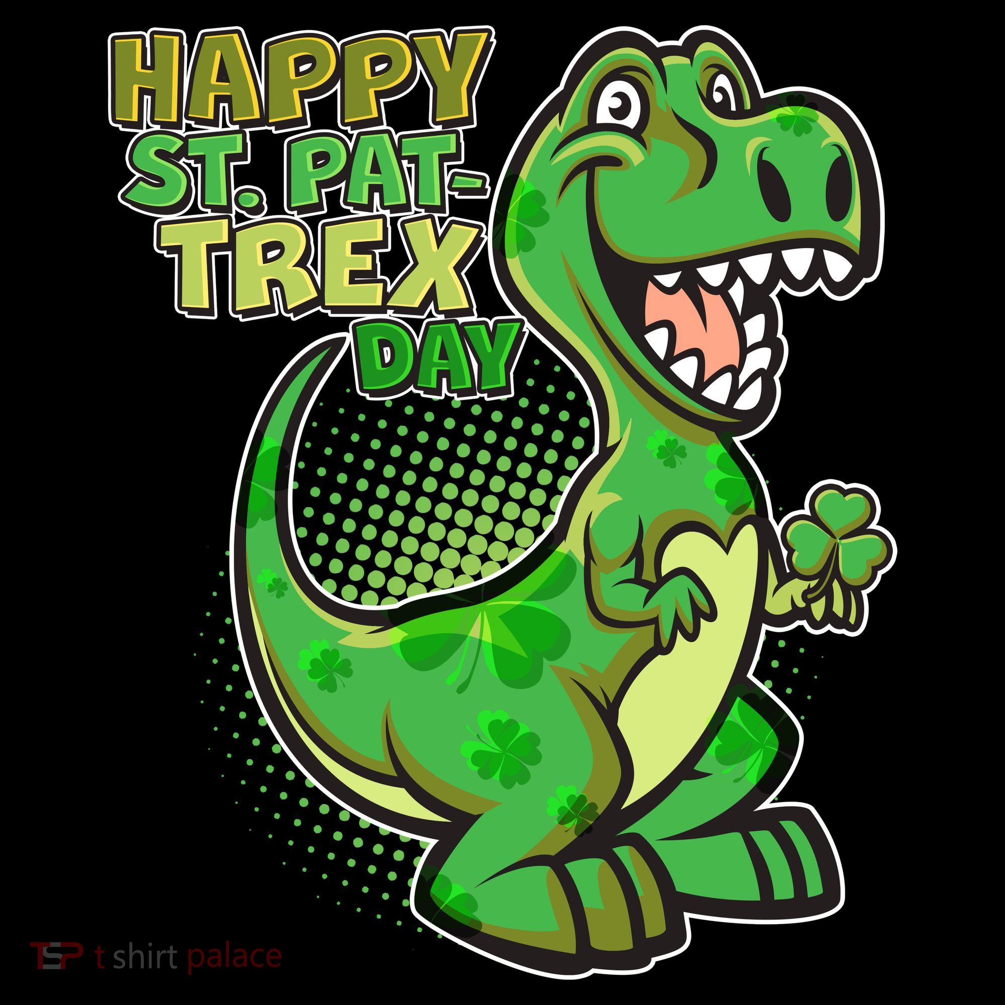 Cute Funny Happy St Pat-Trex Day Ornament
