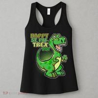 Cute Funny Happy St Pat-Trex Day Women's Tank Top thumb 3