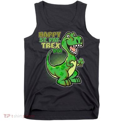 Cute Funny Happy St Pat-Trex Day Tank Top