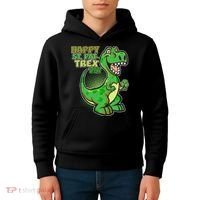 Cute Funny Happy St Pat-Trex Day Kids Hoodie thumb 4