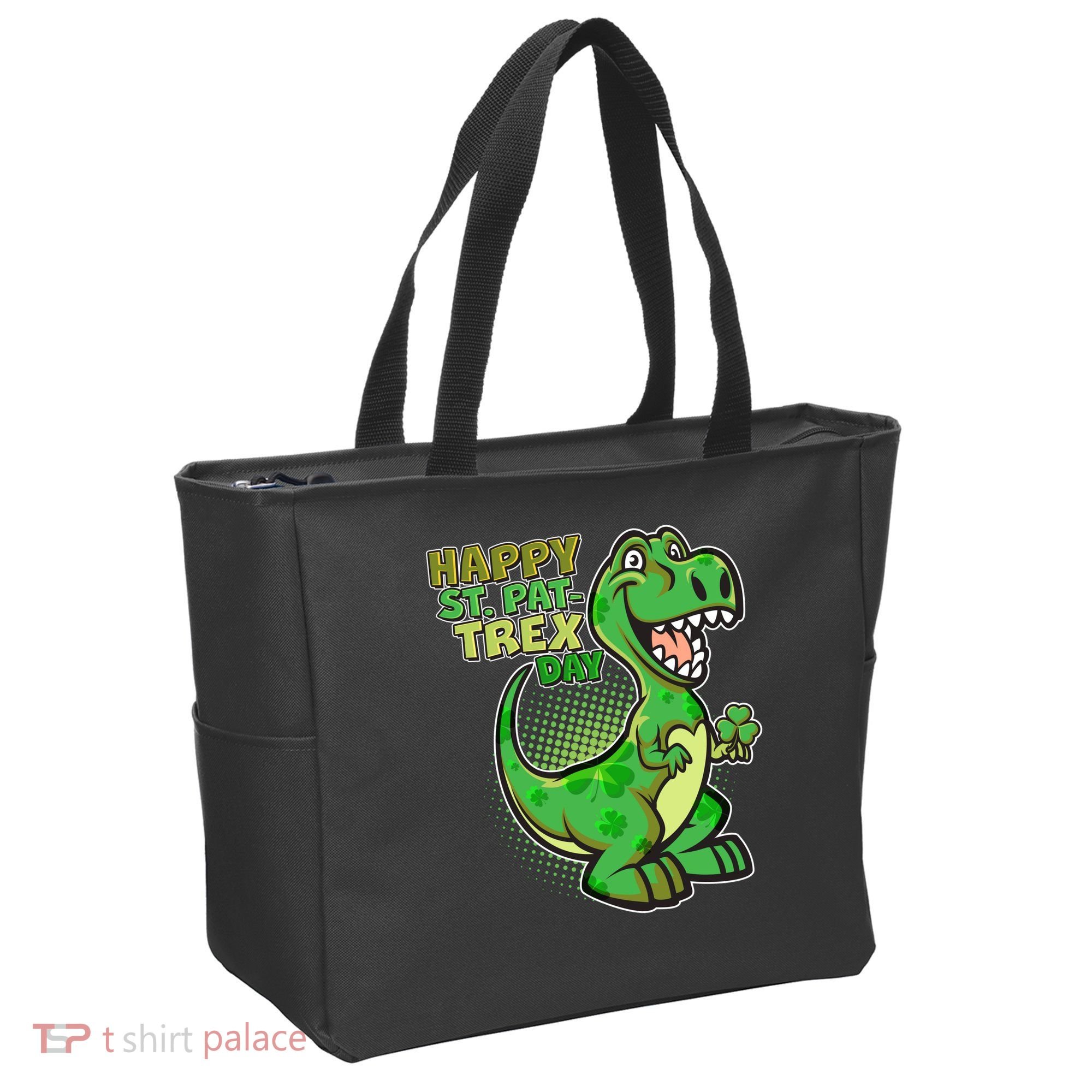 Cute Funny Happy St Pat-Trex Day Tote Bag