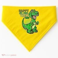 Cute Funny Happy St Pat-Trex Day USA-Made Doggie Bandana thumb 0