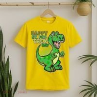 Cute Funny Happy St Pat-Trex Day T-Shirt thumb 2