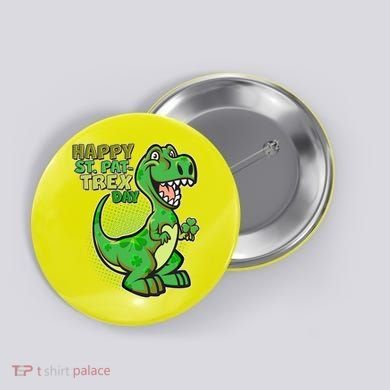 Cute Funny Happy St Pat-Trex Day Button