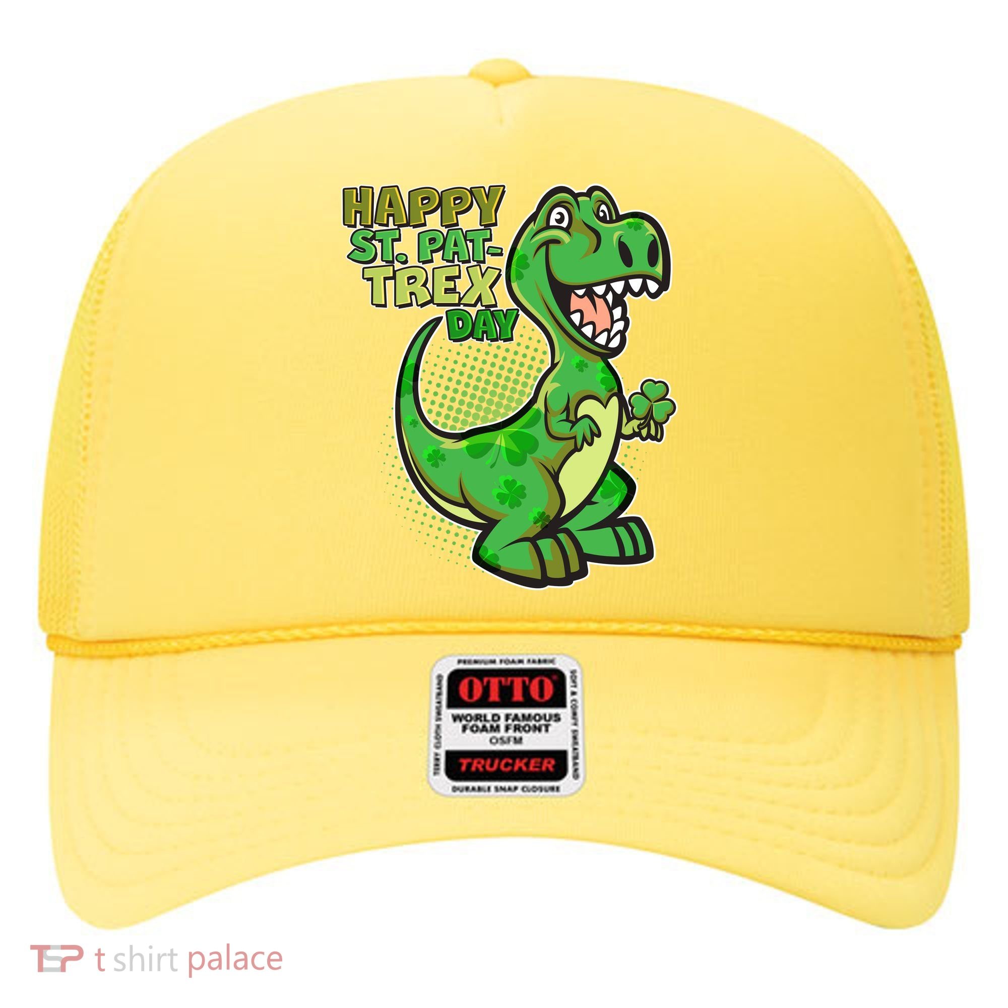 Cute Funny Happy St Pat-Trex Day Hat