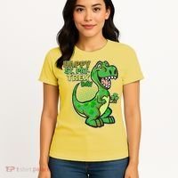 Cute Funny Happy St Pat-Trex Day Women's T-Shirt thumb 4