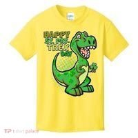 Cute Funny Happy St Pat-Trex Day Kids T-Shirt thumb 0