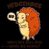 Cute Funny Hedgehogs Why Can't They Just Share the Hedge? Coffee Mug thumb 5