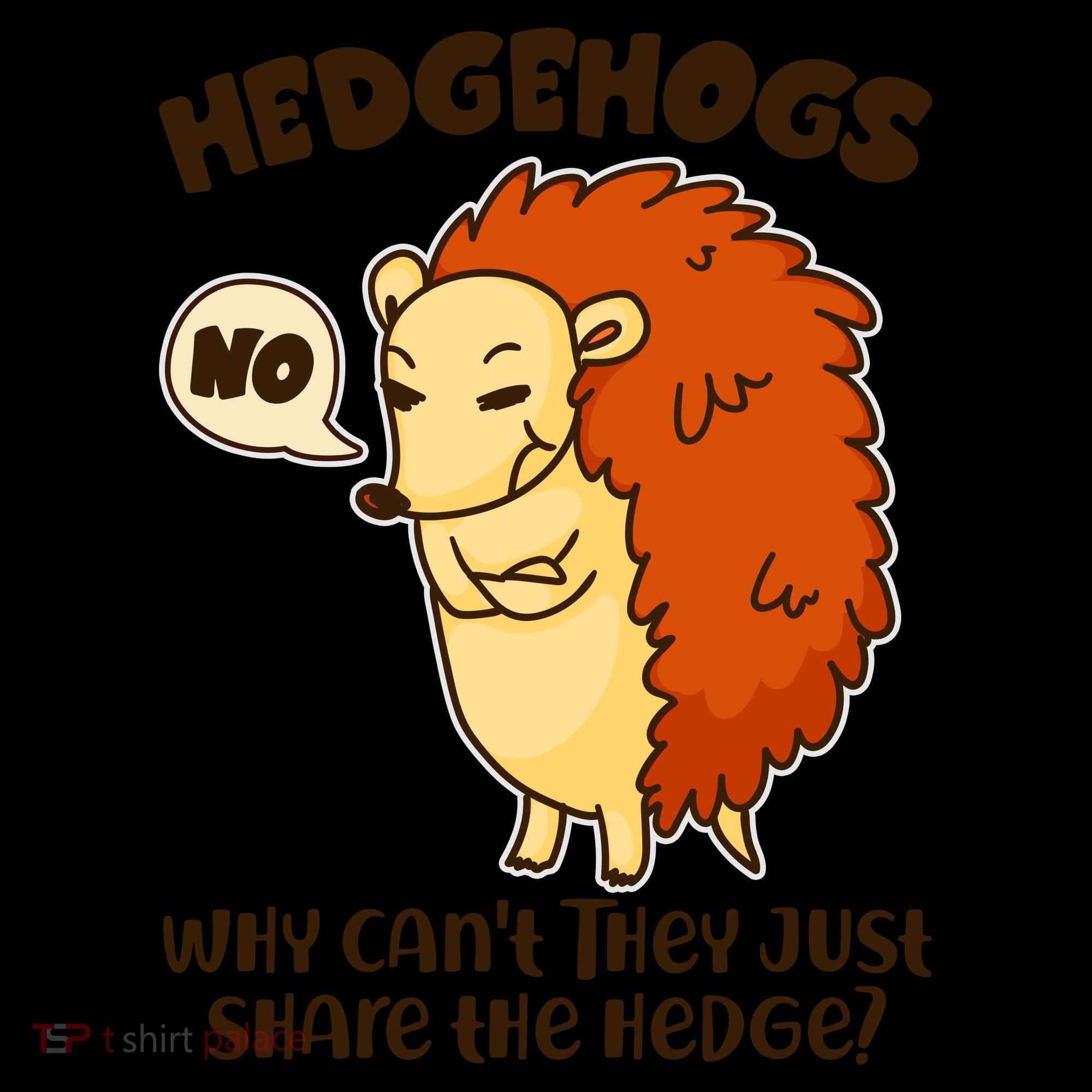 Cute Funny Hedgehogs Why Can't They Just Share the Hedge? Coffee Mug