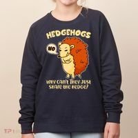 Cute Funny Hedgehogs Why Can't They Just Share the Hedge? Women's Sweatshirt thumb 0
