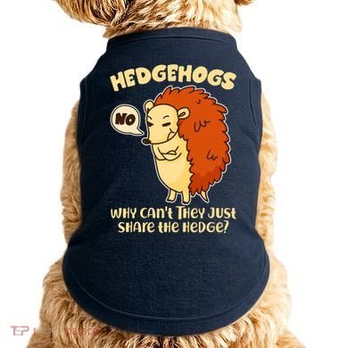 Cute Funny Hedgehogs Why Can't They Just Share the Hedge? Doggie Tank