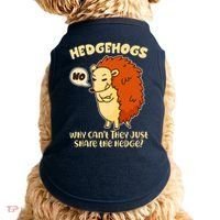 Cute Funny Hedgehogs Why Can't They Just Share the Hedge? Doggie Tank thumb 0