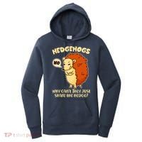 Cute Funny Hedgehogs Why Can't They Just Share the Hedge? Women's Hoodie thumb 0