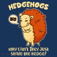 Cute Funny Hedgehogs Why Can't They Just Share the Hedge? Baby Bodysuit thumb 2