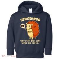 Cute Funny Hedgehogs Why Can't They Just Share the Hedge? Toddler Hoodie thumb 0