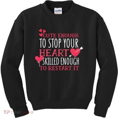 Cute Funny Nurse Meme Kids Sweatshirt
