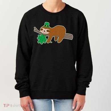 Cute Funny St Patrick's Day Sloth Women's Sweatshirt