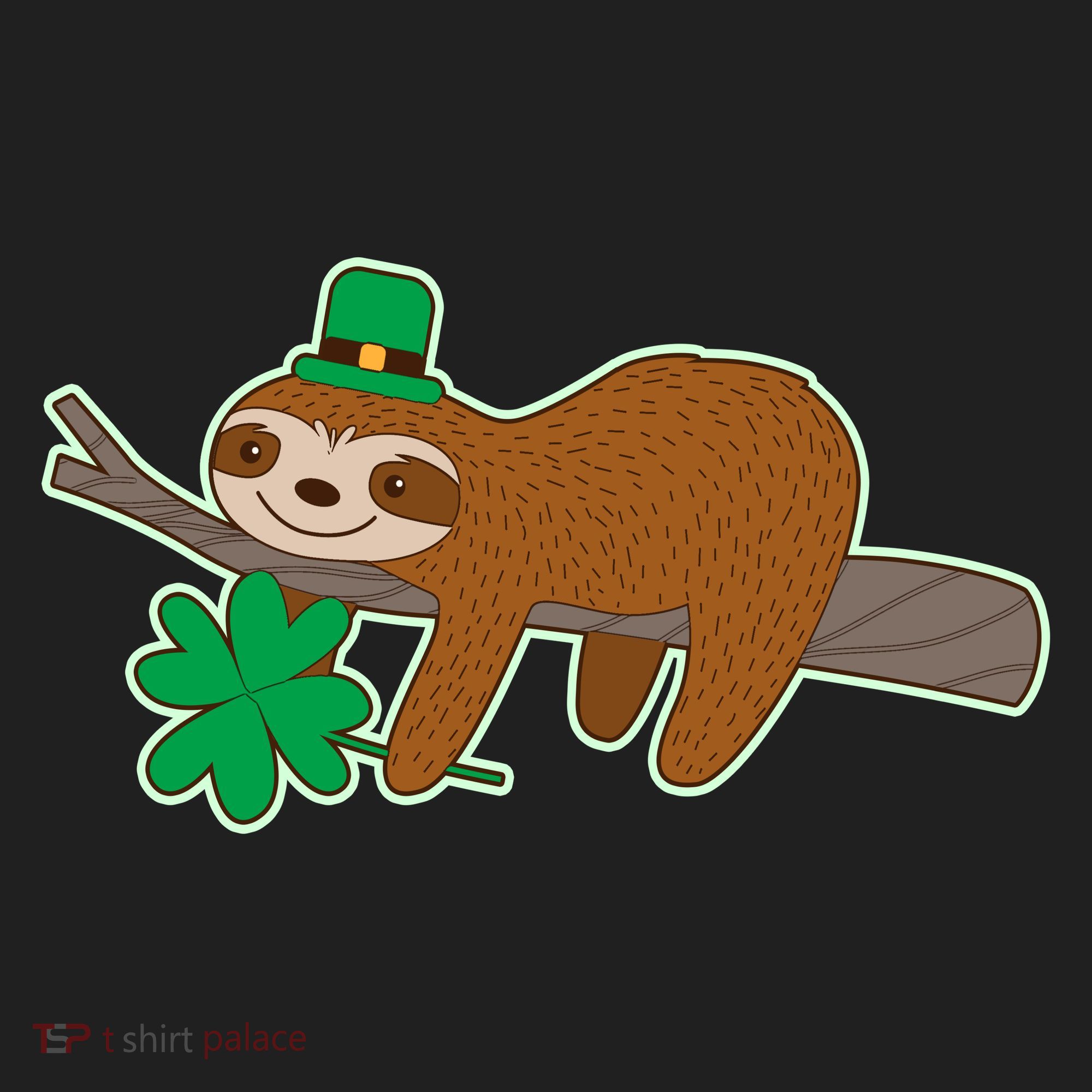Cute Funny St Patrick's Day Sloth Women's Sweatshirt