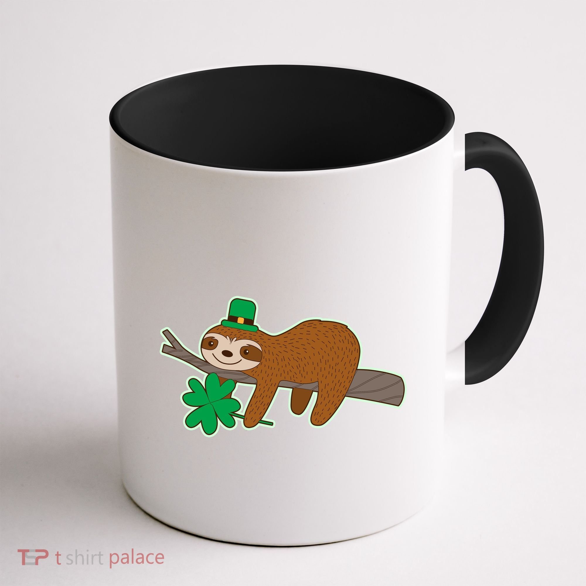 Cute Funny St Patrick's Day Sloth Coffee Mug
