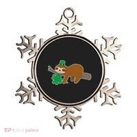 Cute Funny St Patrick's Day Sloth Ornament thumb 0