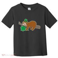 Cute Funny St Patrick's Day Sloth Toddler T-Shirt thumb 0