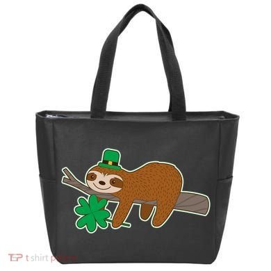 Cute Funny St Patrick's Day Sloth Bag