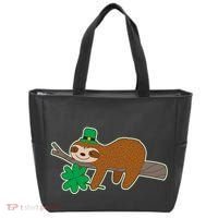 Cute Funny St Patrick's Day Sloth Bag thumb 0