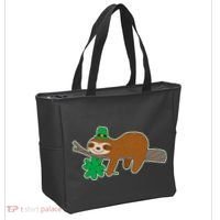 Cute Funny St Patrick's Day Sloth Bag thumb 2