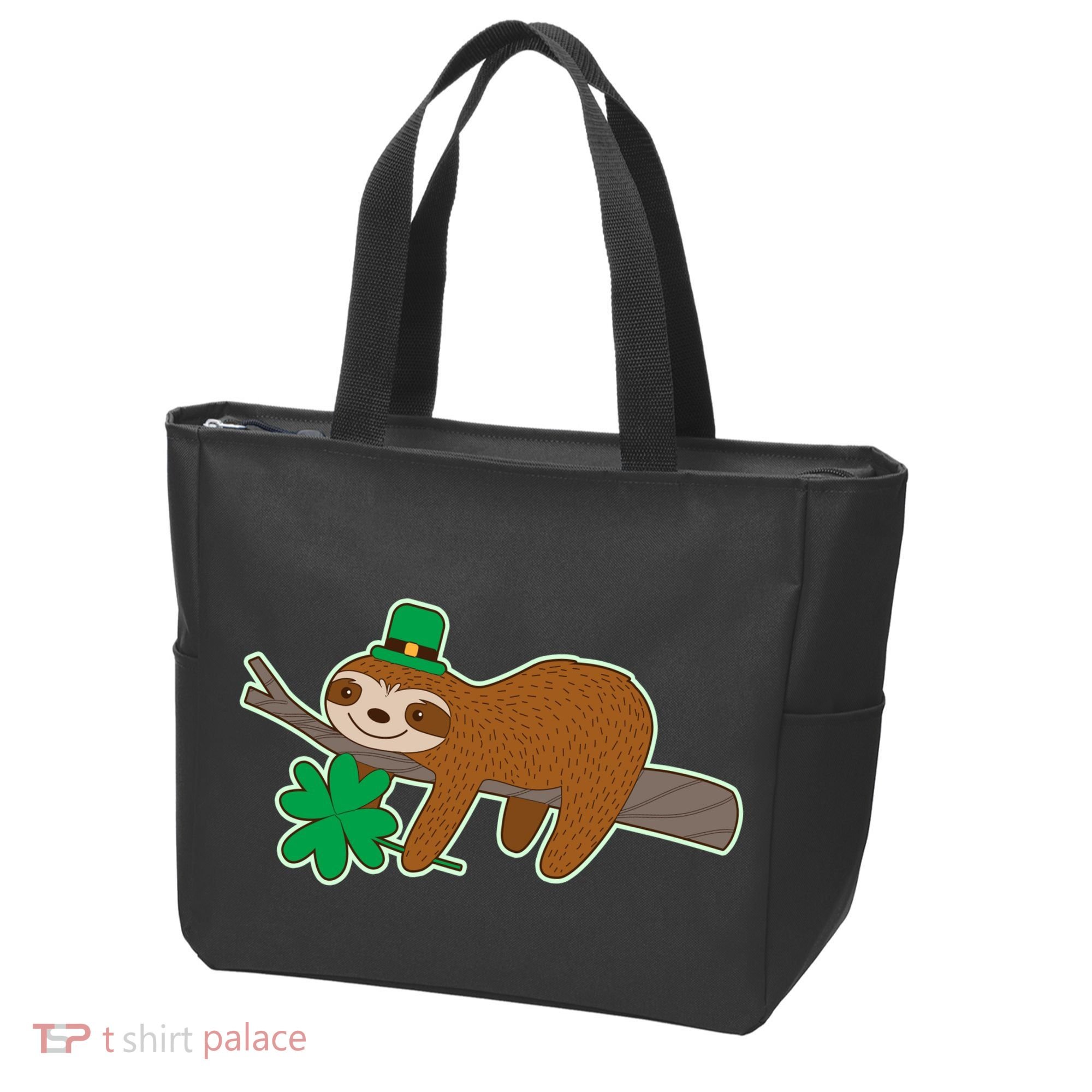 Cute Funny St Patrick's Day Sloth Bag