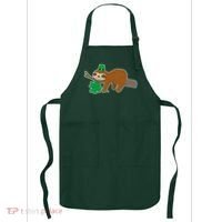 Cute Funny St Patrick's Day Sloth Apron thumb 0