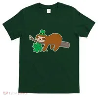 Cute Funny St Patrick's Day Sloth T-Shirt thumb 0