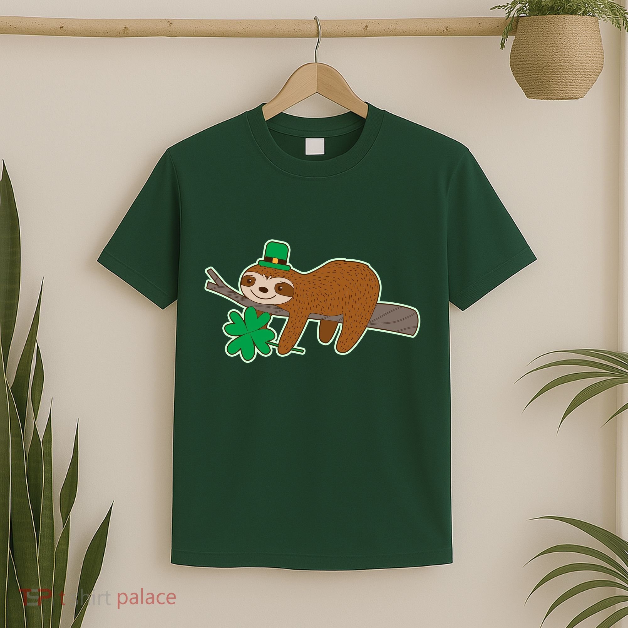 Cute Funny St Patrick's Day Sloth T-Shirt