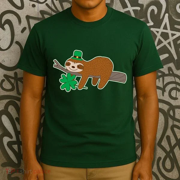 Cute Funny St Patrick's Day Sloth T-Shirt