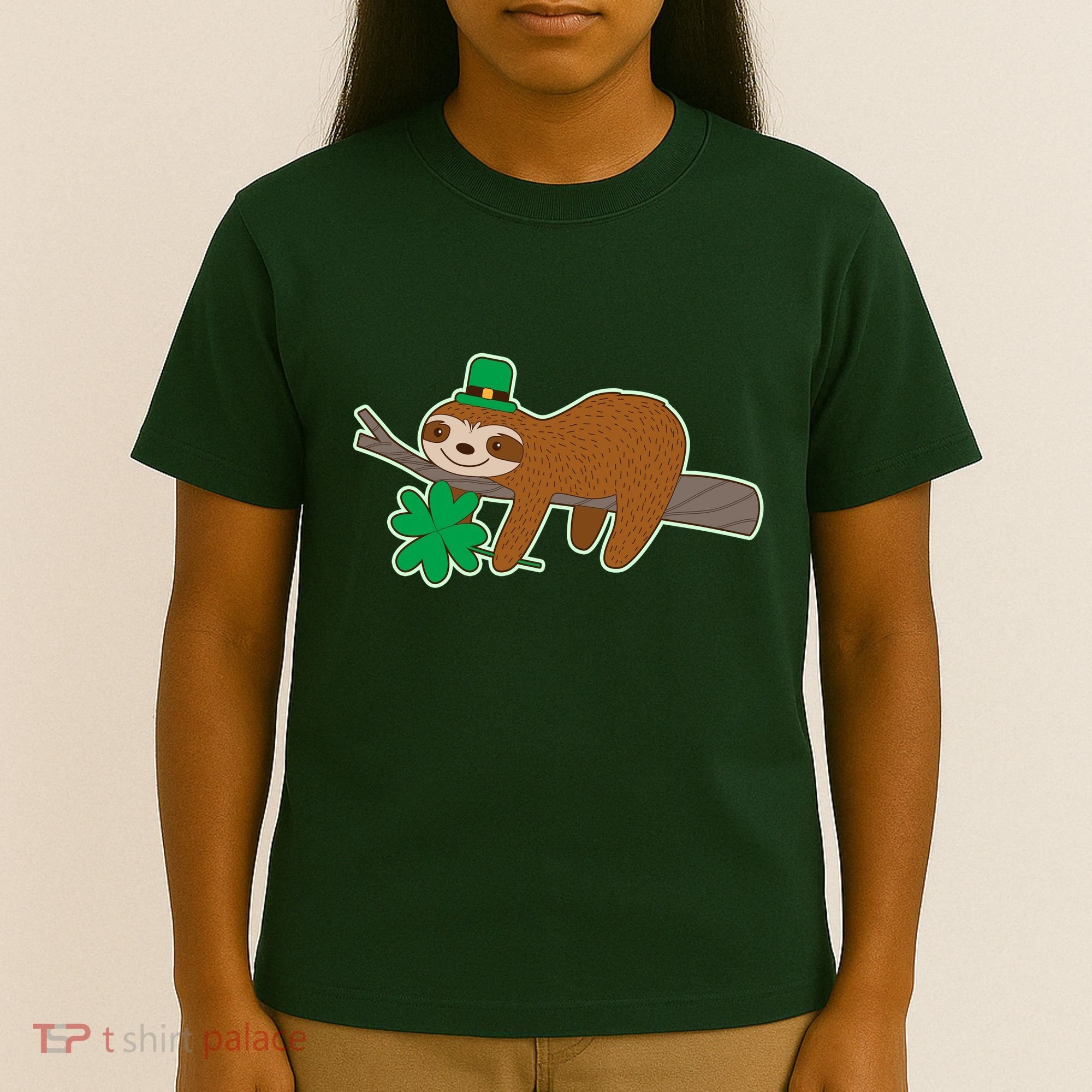 Cute Funny St Patrick's Day Sloth T-Shirt